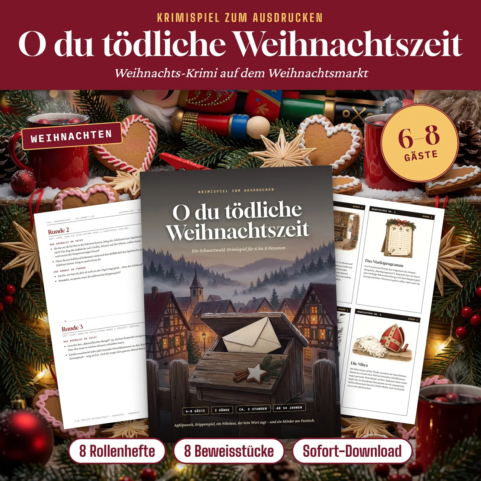 Weihnachtskrimi-Spiel – O du tödliche Weihnachtszeit Weihnachtskrimi-Spiel – O du tödliche Weihnachtszeit – Titelbild