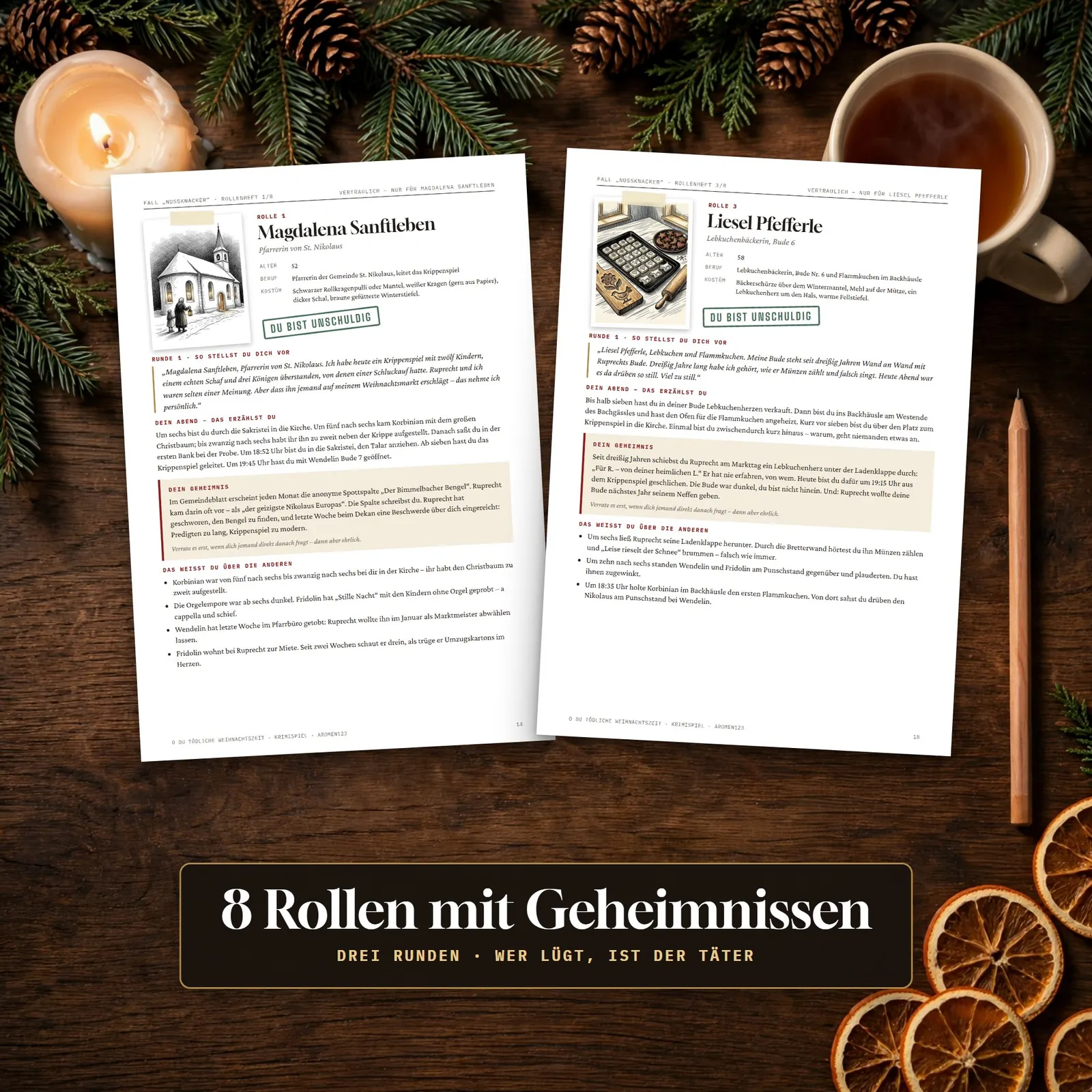 Weihnachtskrimi-Spiel – O du tödliche Weihnachtszeit – Einblick 2
