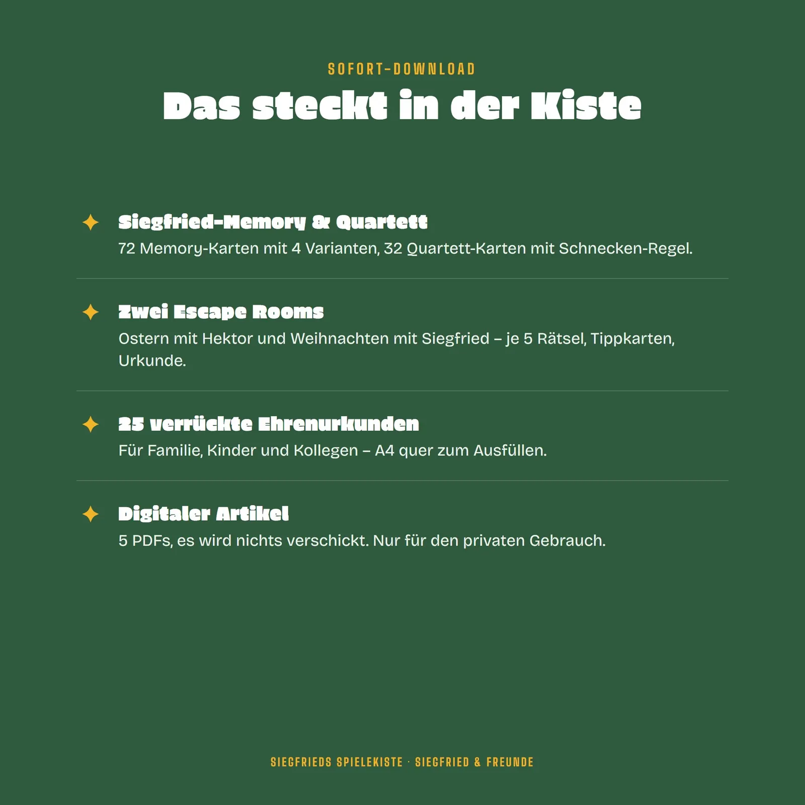 Spielebündel zum Ausdrucken – Siegfrieds Spielekiste mit 5 Spielen Spielebündel zum Ausdrucken – Siegfrieds Spielekiste mit 5 Spielen – Einblick 2