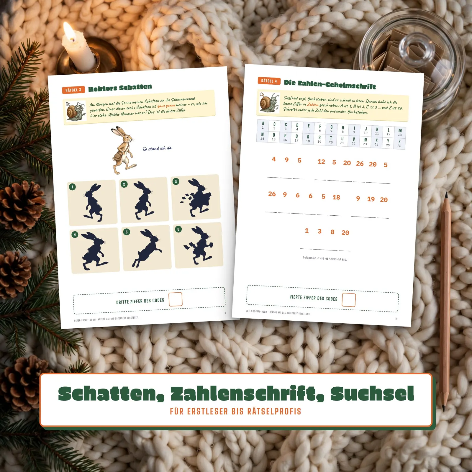 Oster-Escape-Room für Kinder zum Ausdrucken – Hektors Osternest Oster-Escape-Room für Kinder zum Ausdrucken – Hektors Osternest – Einblick 3