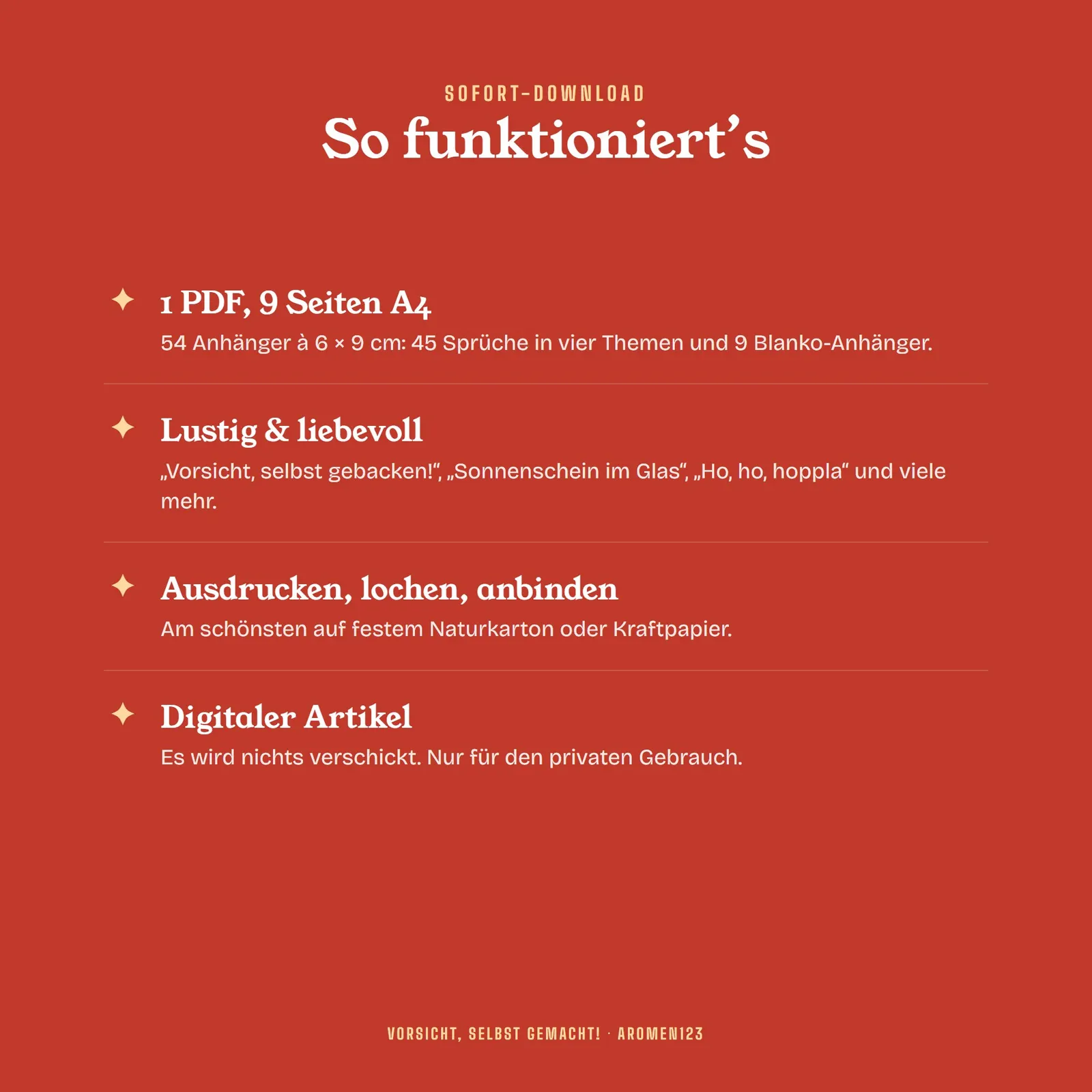 Lustige Geschenkanhänger zum Ausdrucken – Vorsicht, selbst gemacht! – Einblick 4