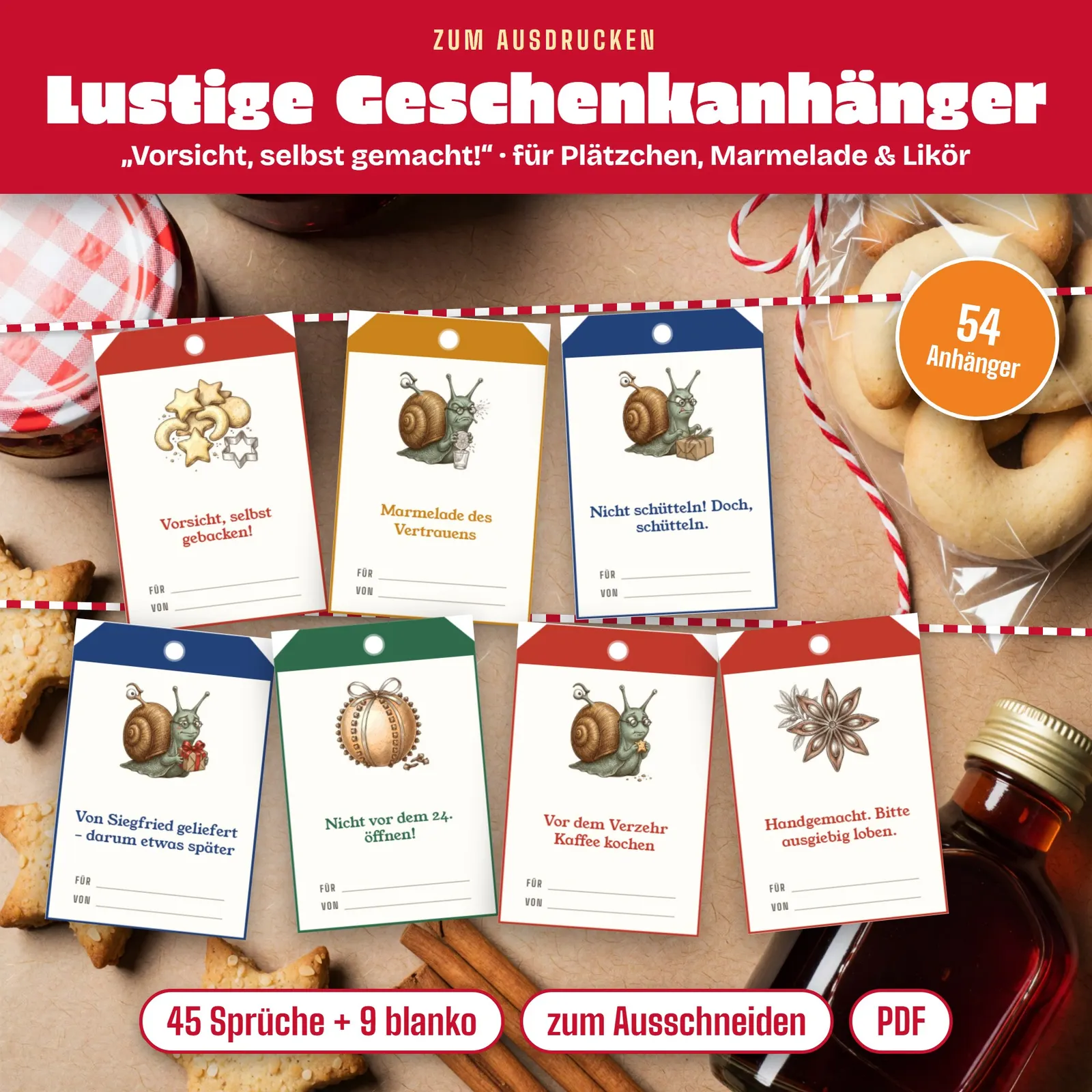 Lustige Geschenkanhänger zum Ausdrucken – Vorsicht, selbst gemacht! – Titelbild