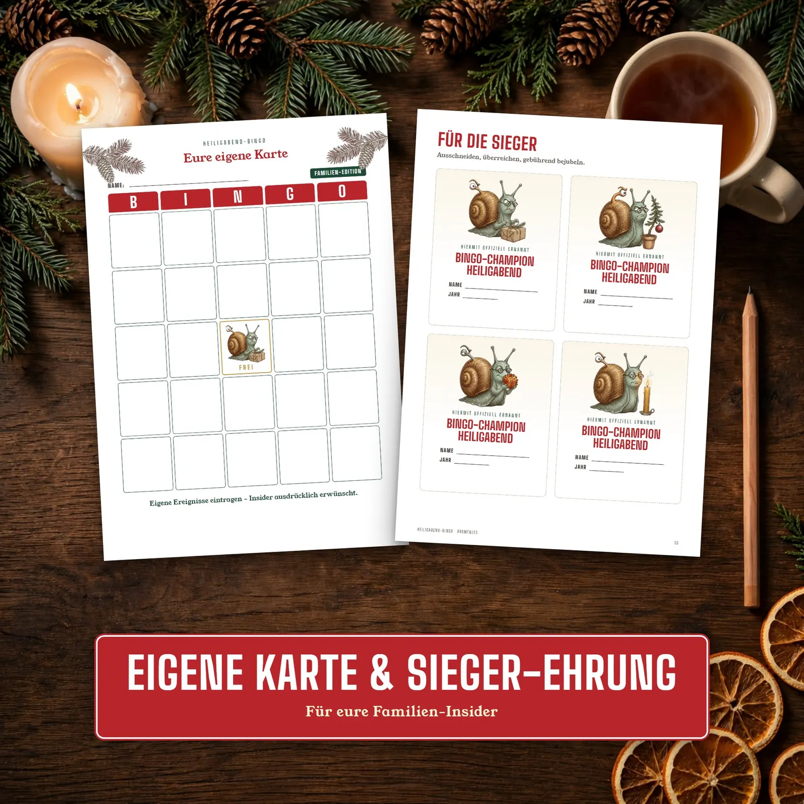 Weihnachtsbingo zum Ausdrucken – Heiligabend-Bingo für die Familie Weihnachtsbingo zum Ausdrucken – Heiligabend-Bingo für die Familie – Einblick 3