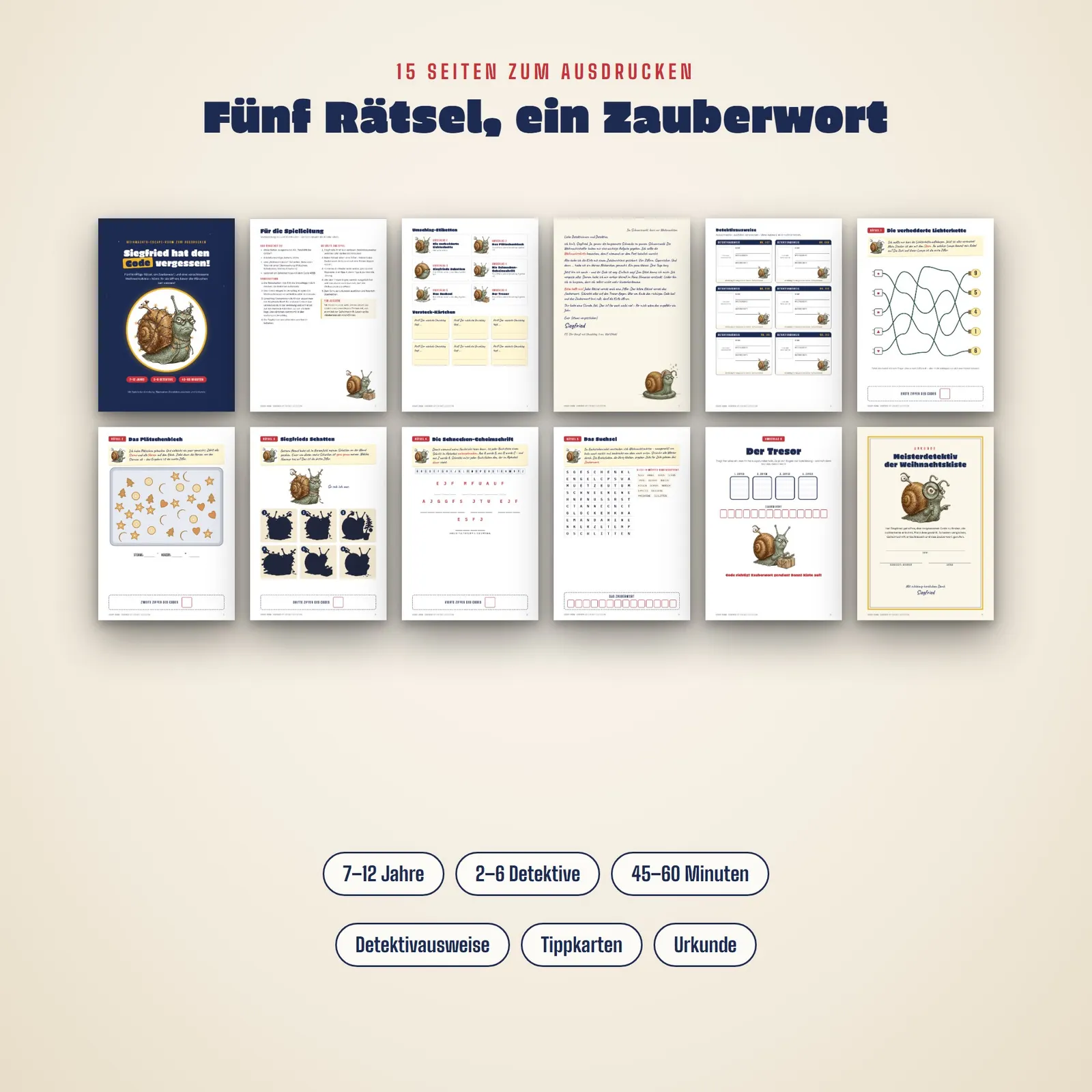 Weihnachts-Escape-Room für Kinder – Siegfried hat den Code vergessen! – Einblick 1