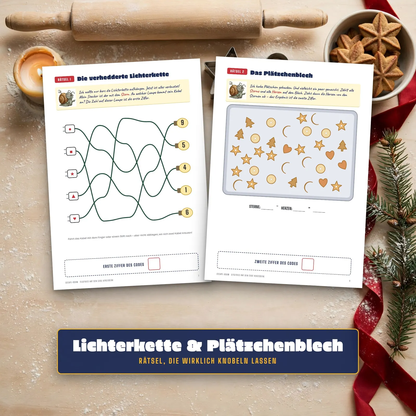 Weihnachts-Escape-Room für Kinder – Siegfried hat den Code vergessen! – Einblick 2