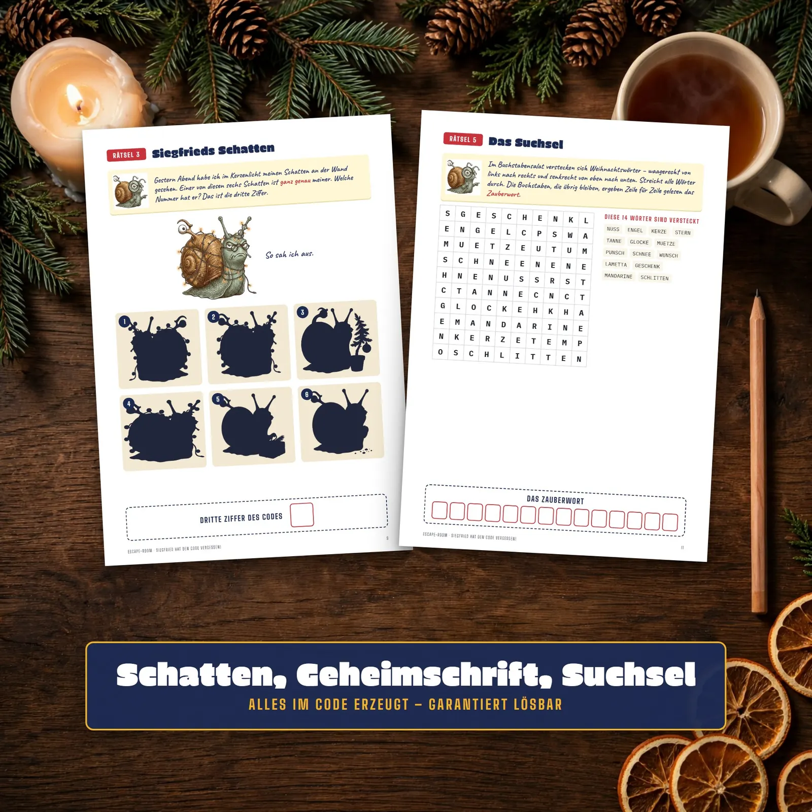Weihnachts-Escape-Room für Kinder – Siegfried hat den Code vergessen! – Einblick 3