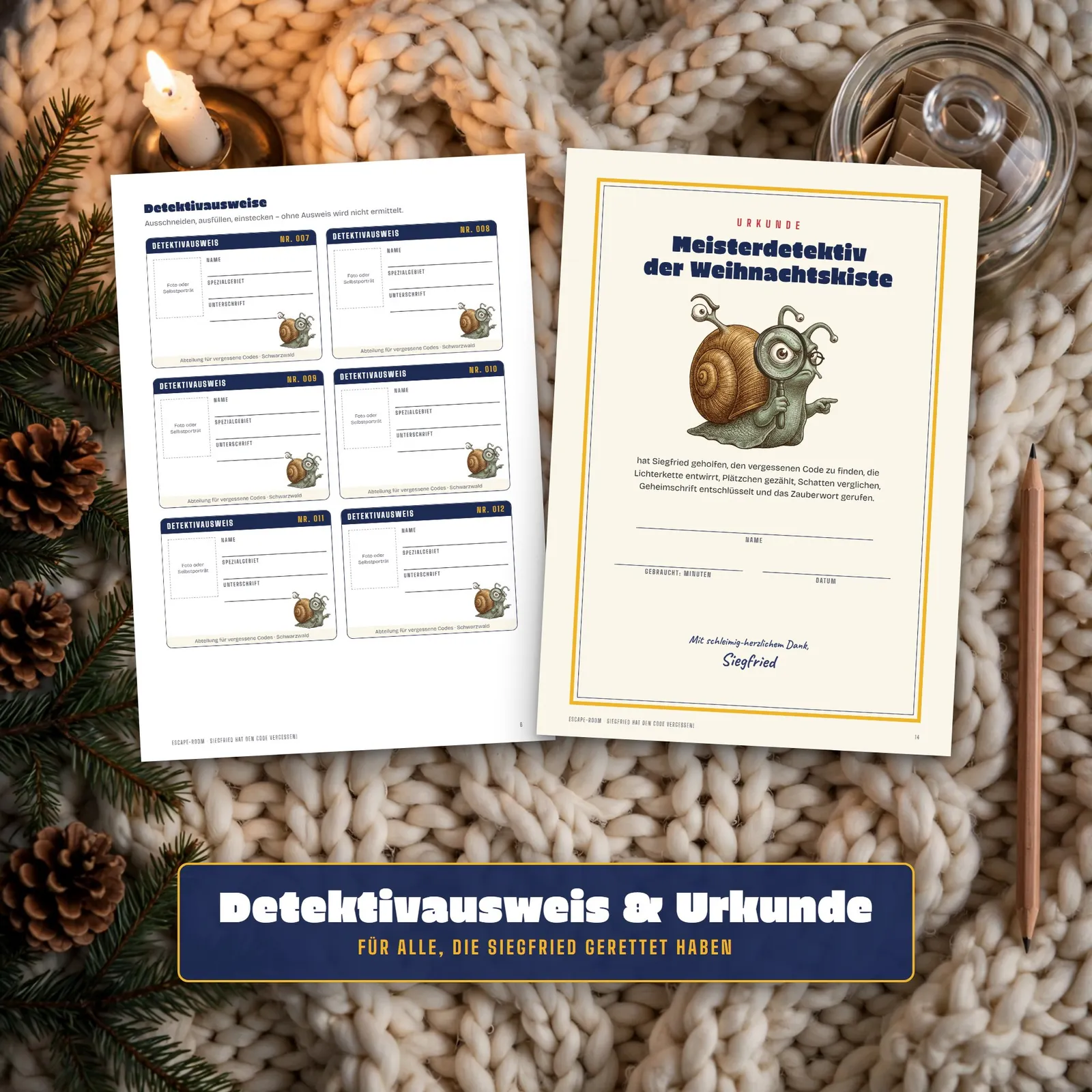 Weihnachts-Escape-Room für Kinder – Siegfried hat den Code vergessen! – Einblick 4