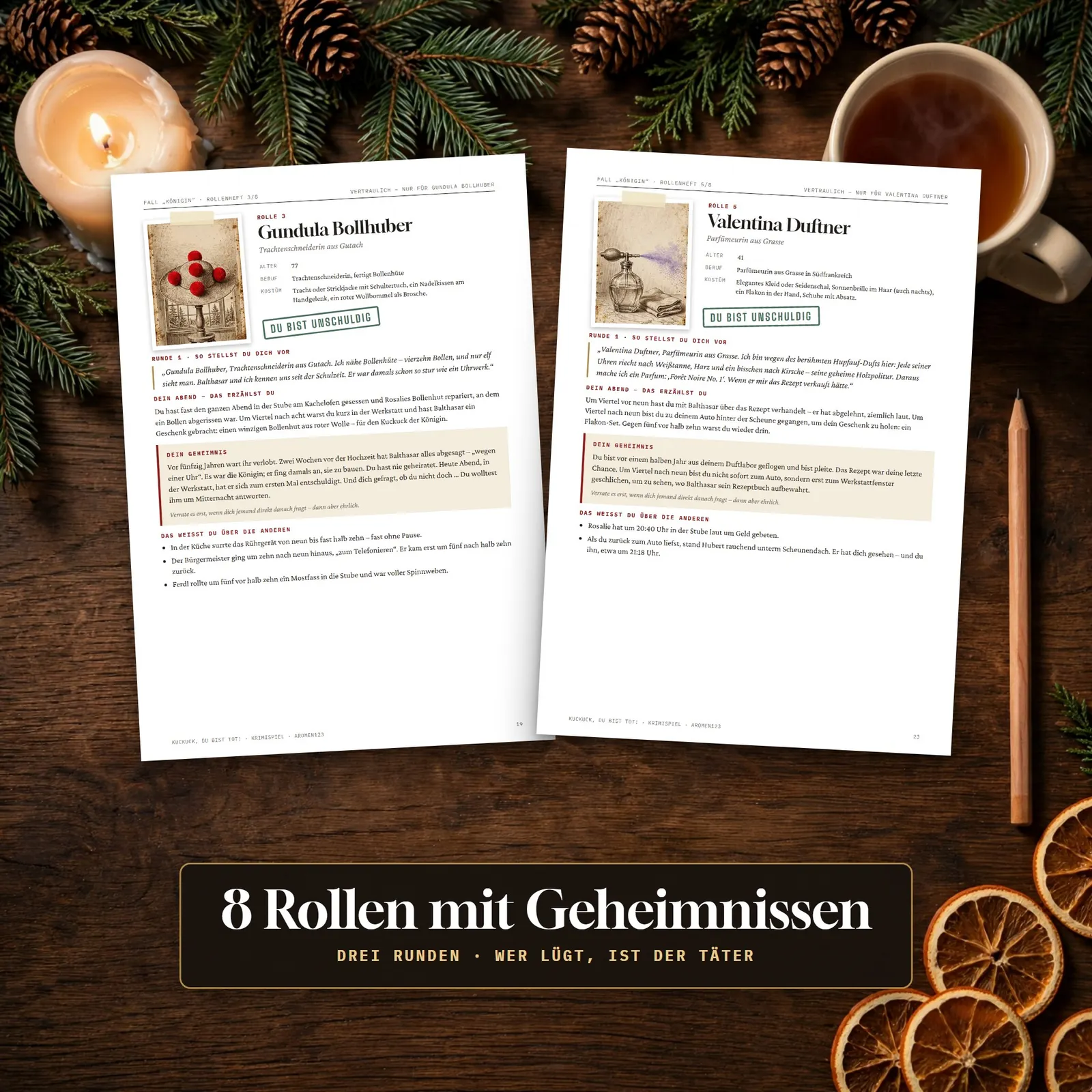 Krimispiel zum Ausdrucken – Kuckuck, du bist tot! Krimispiel zum Ausdrucken – Kuckuck, du bist tot! – Einblick 2