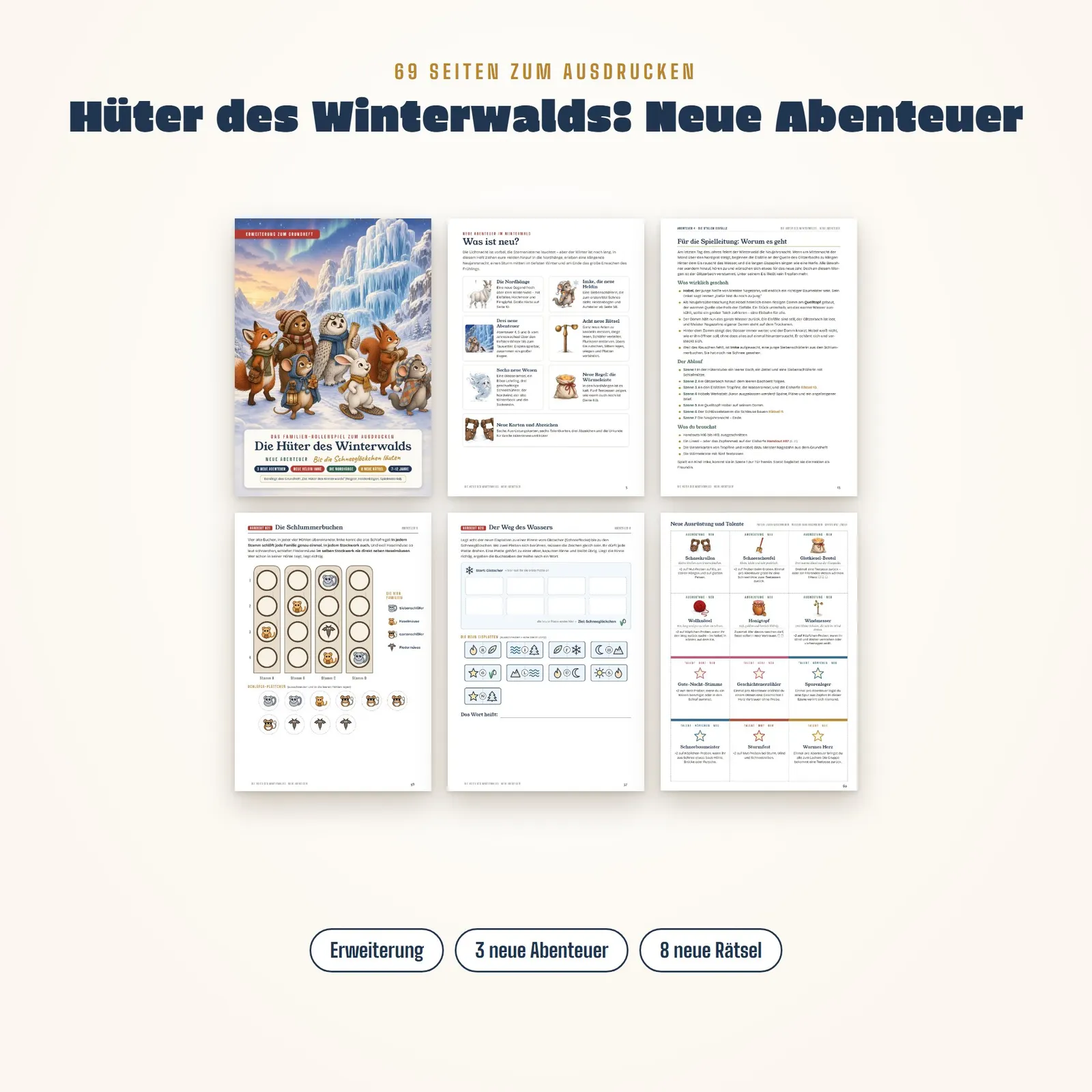 Rollenspiel-Erweiterung für Kinder – Die Hüter des Winterwalds – Einblick 1