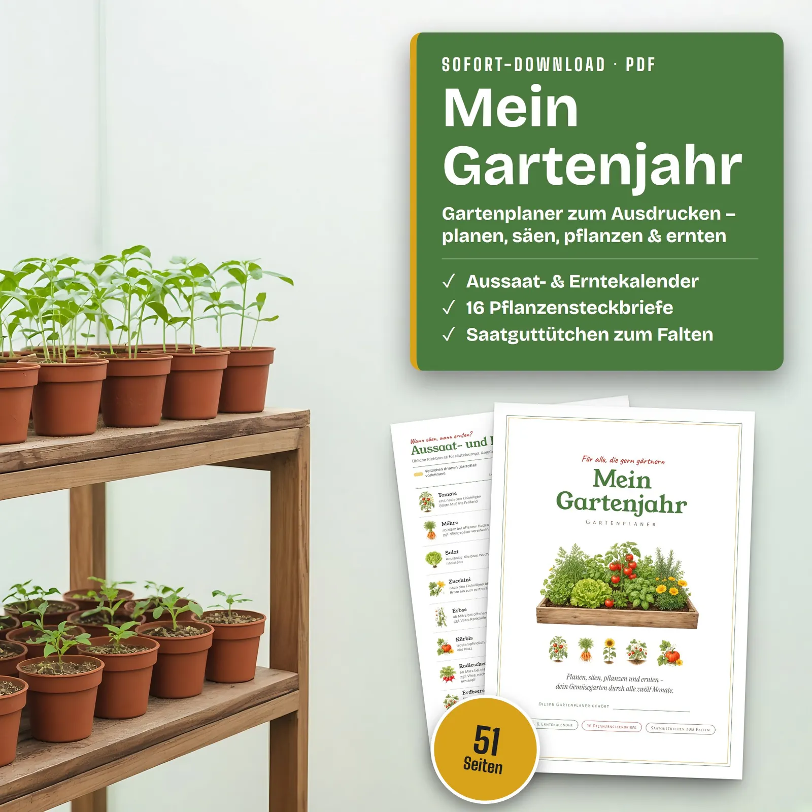 Gartenplaner zum Ausdrucken – Mein Gartenjahr Gartenplaner zum Ausdrucken – Mein Gartenjahr – Einblick 5