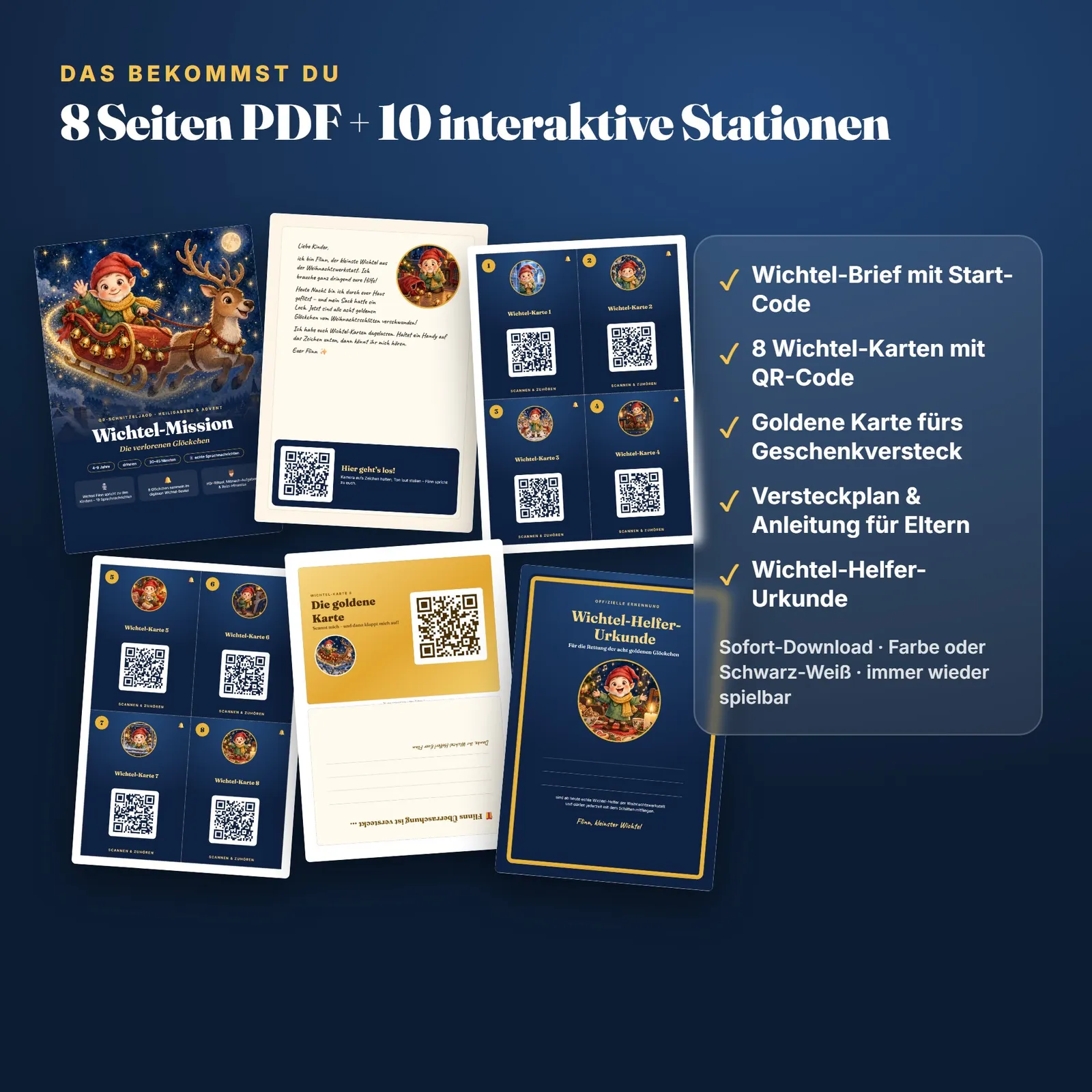 QR-Schnitzeljagd Weihnachten mit Sprachnachrichten – Wichtel-Mission QR-Schnitzeljagd Weihnachten mit Sprachnachrichten – Wichtel-Mission – Einblick 3