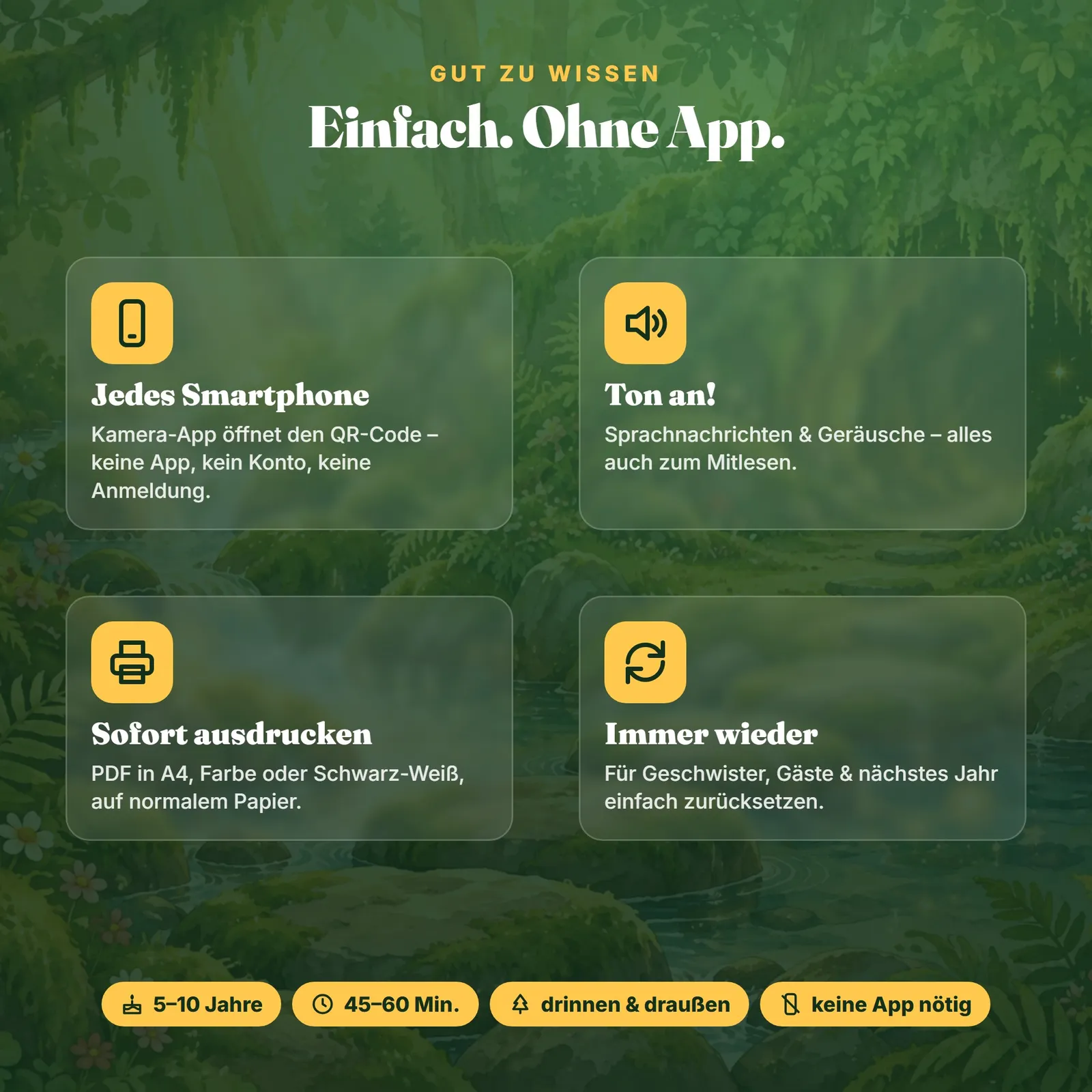 QR-Schnitzeljagd Kindergeburtstag mit Sprachnachrichten – Drache Rubin – Einblick 5