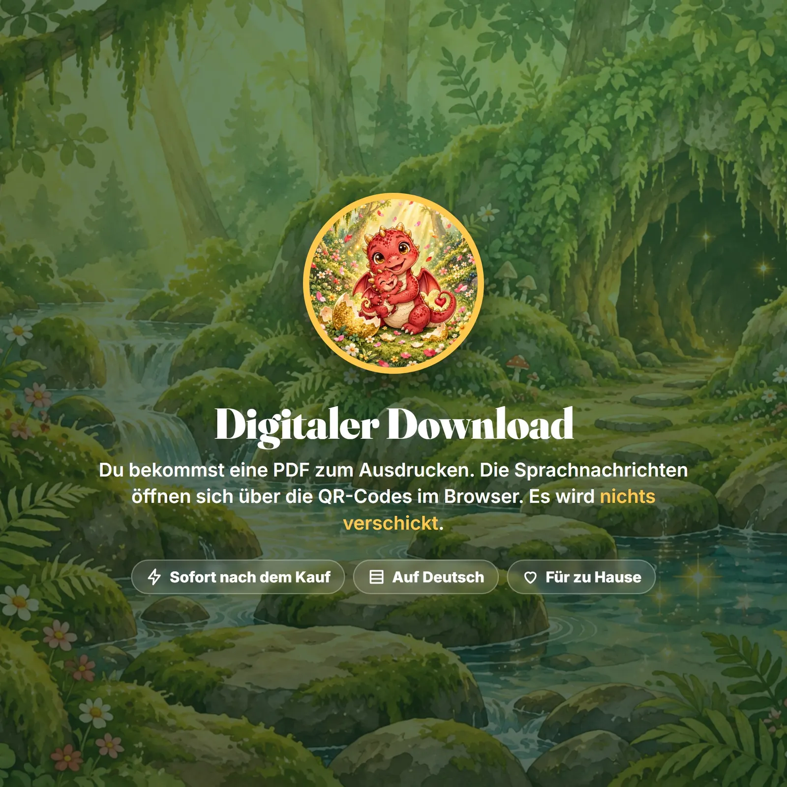 QR-Schnitzeljagd Kindergeburtstag mit Sprachnachrichten – Drache Rubin – Einblick 7