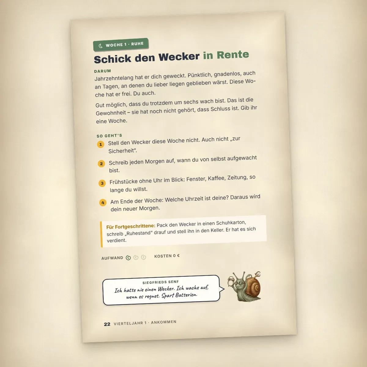 Endlich Schneckentempo! – Buch zum Ruhestand als eBook – Einblick 2