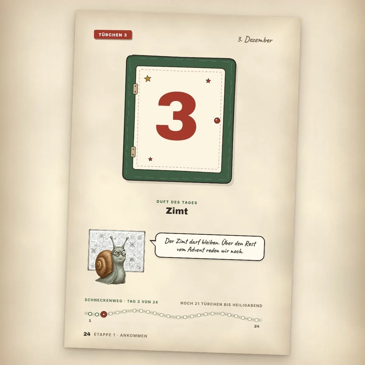 Advent im Schneckentempo – Adventskalender für Erwachsene als eBook – Einblick 2