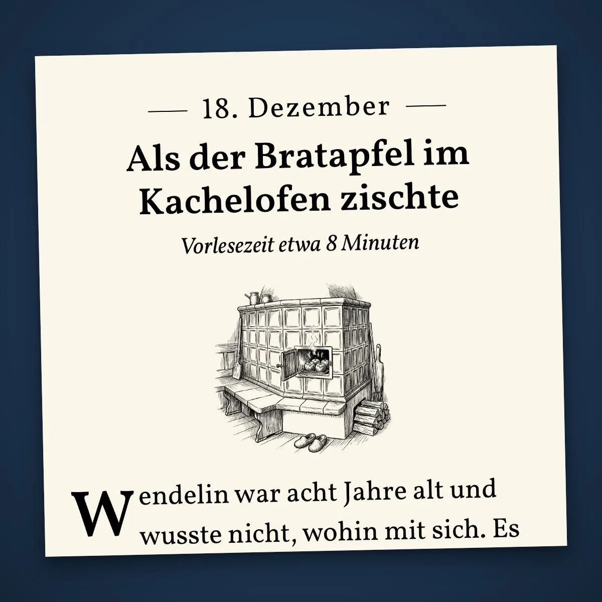 Als der Bratapfel im Kachelofen zischte – Adventsgeschichten als eBook Als der Bratapfel im Kachelofen zischte – Adventsgeschichten als eBook – Einblick 2