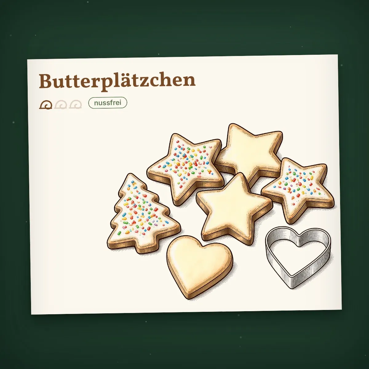 Plätzchen im Schneckentempo – Weihnachtsbackbuch als eBook – Einblick 1
