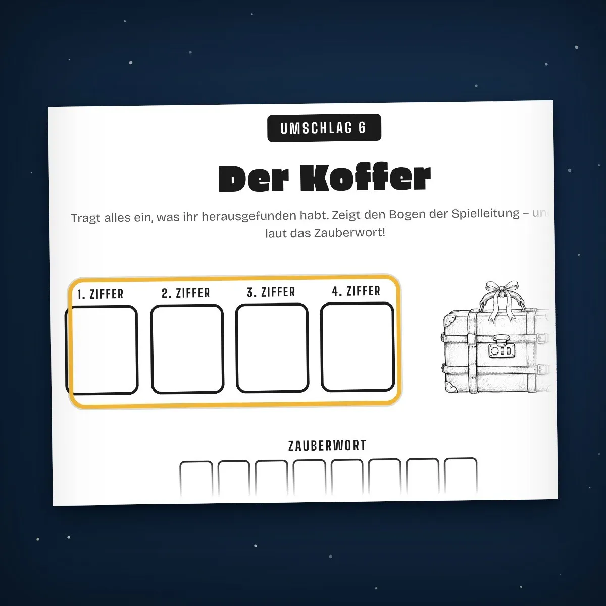 Escape Rooms für die ganze Familie – Rätselbuch als PDF zum Ausdrucken – Einblick 4