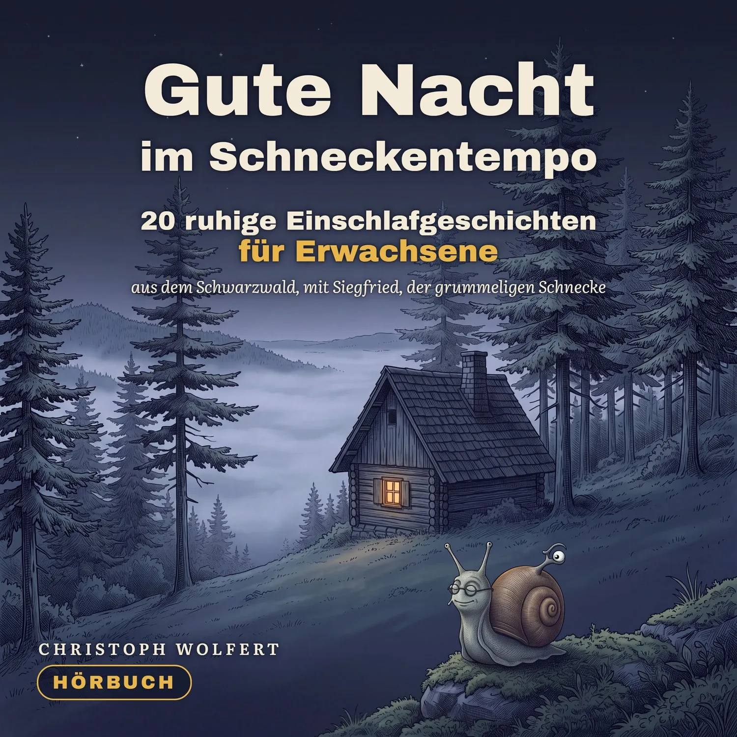 Gute Nacht im Schneckentempo – Einschlafgeschichten als Hörbuch – Titelbild
