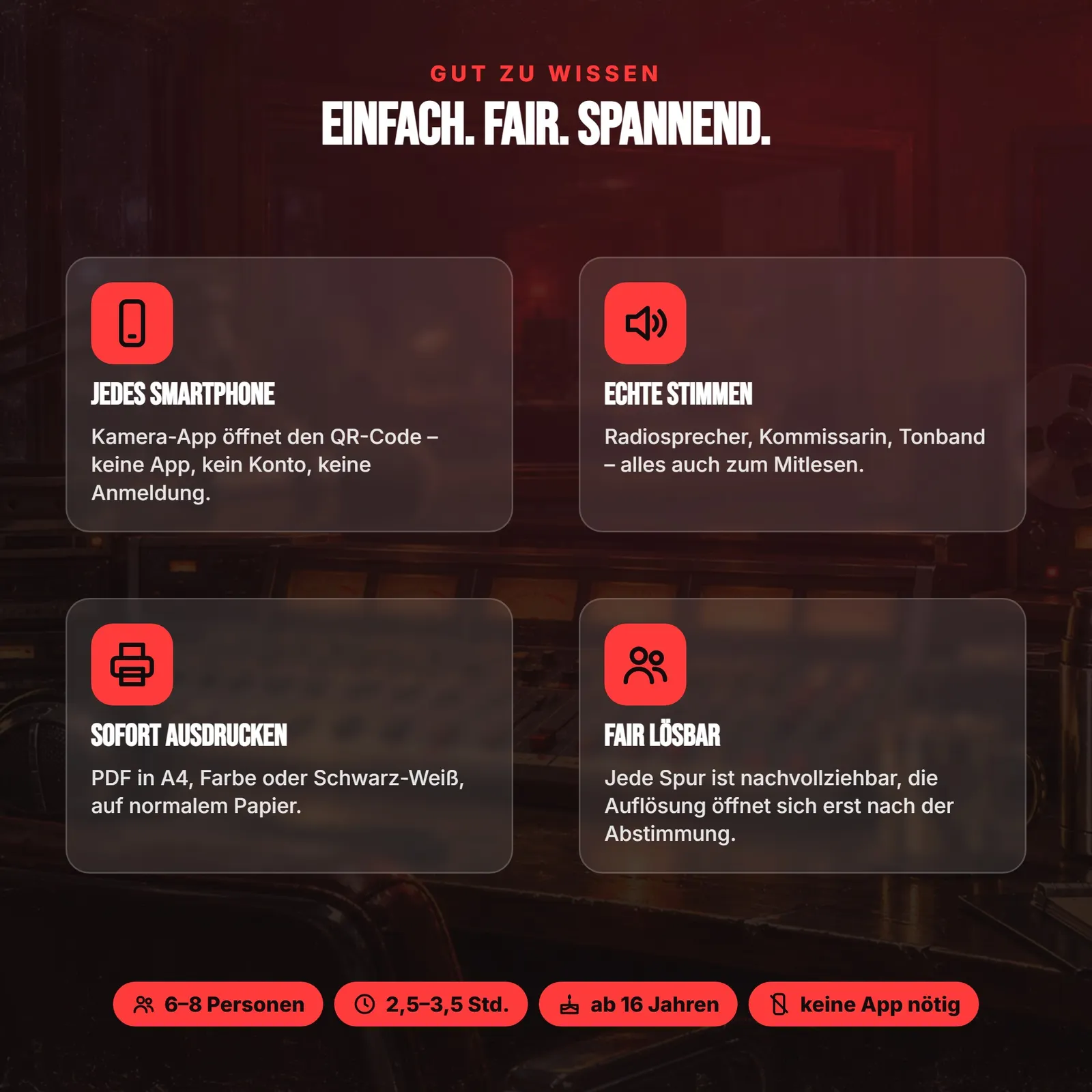 Krimispiel mit Audio zum Ausdrucken – Tatort Funkhaus – Einblick 5