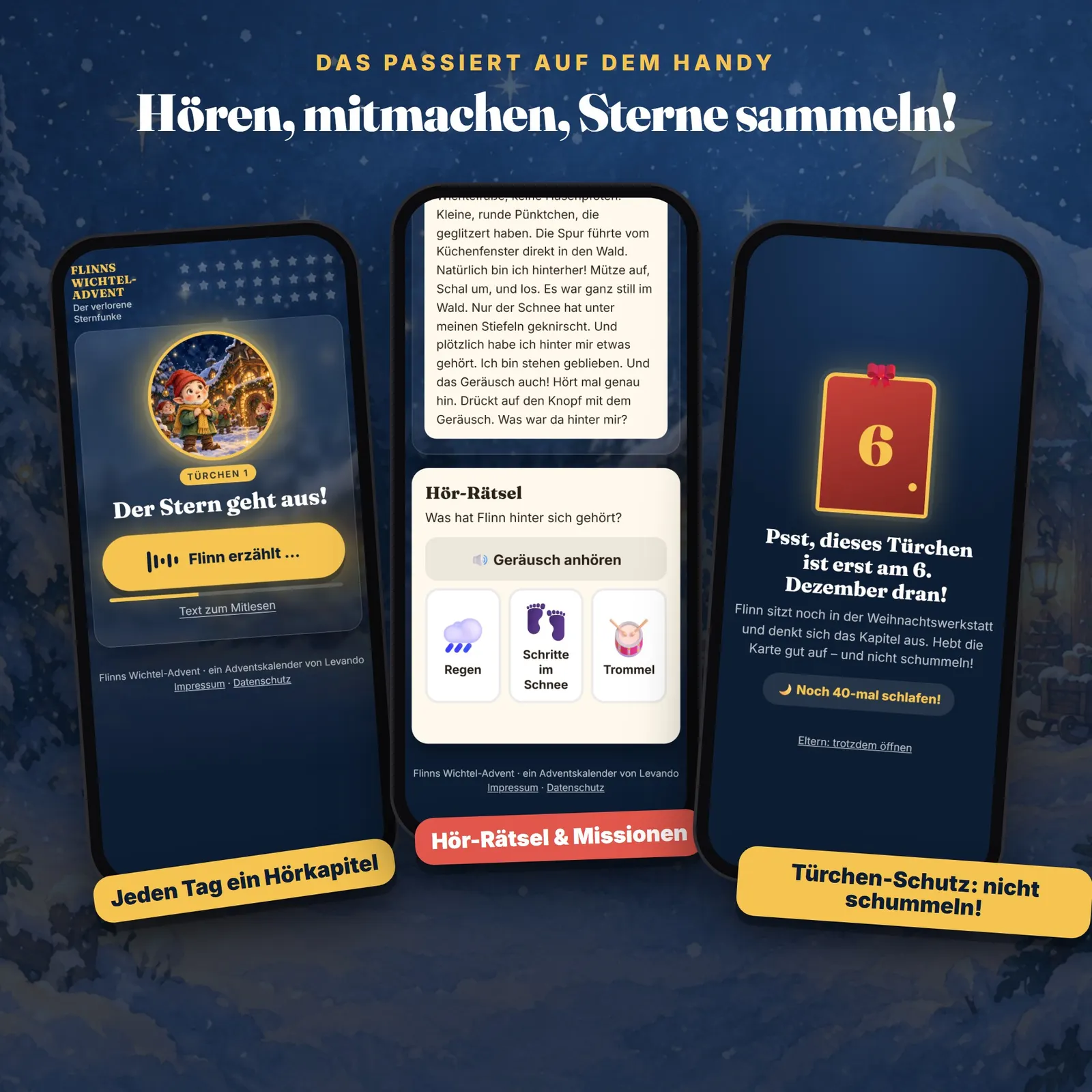 QR-Adventskalender mit Hörgeschichten – Flinns Wichtel-Advent – Einblick 2