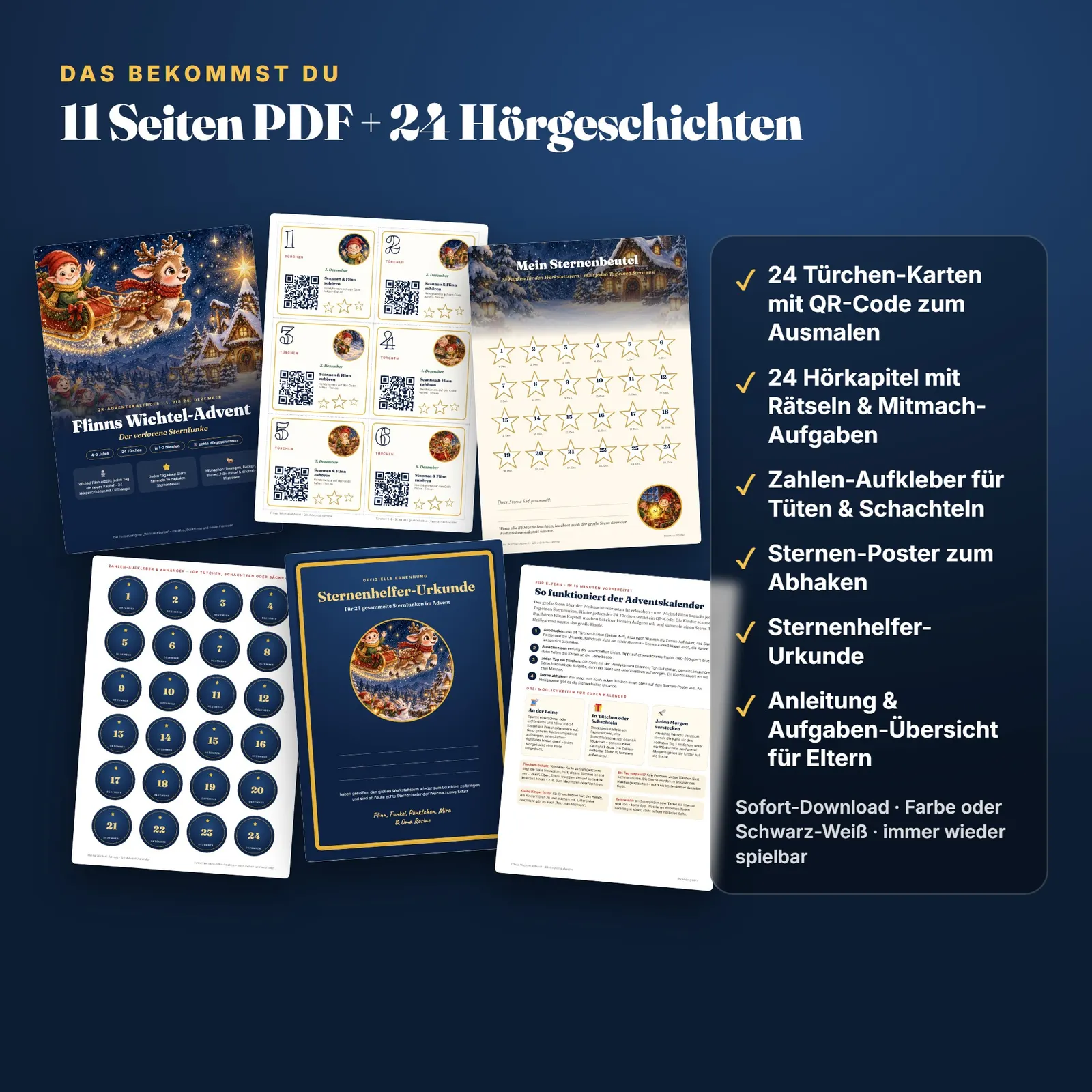 QR-Adventskalender mit Hörgeschichten – Flinns Wichtel-Advent – Einblick 3