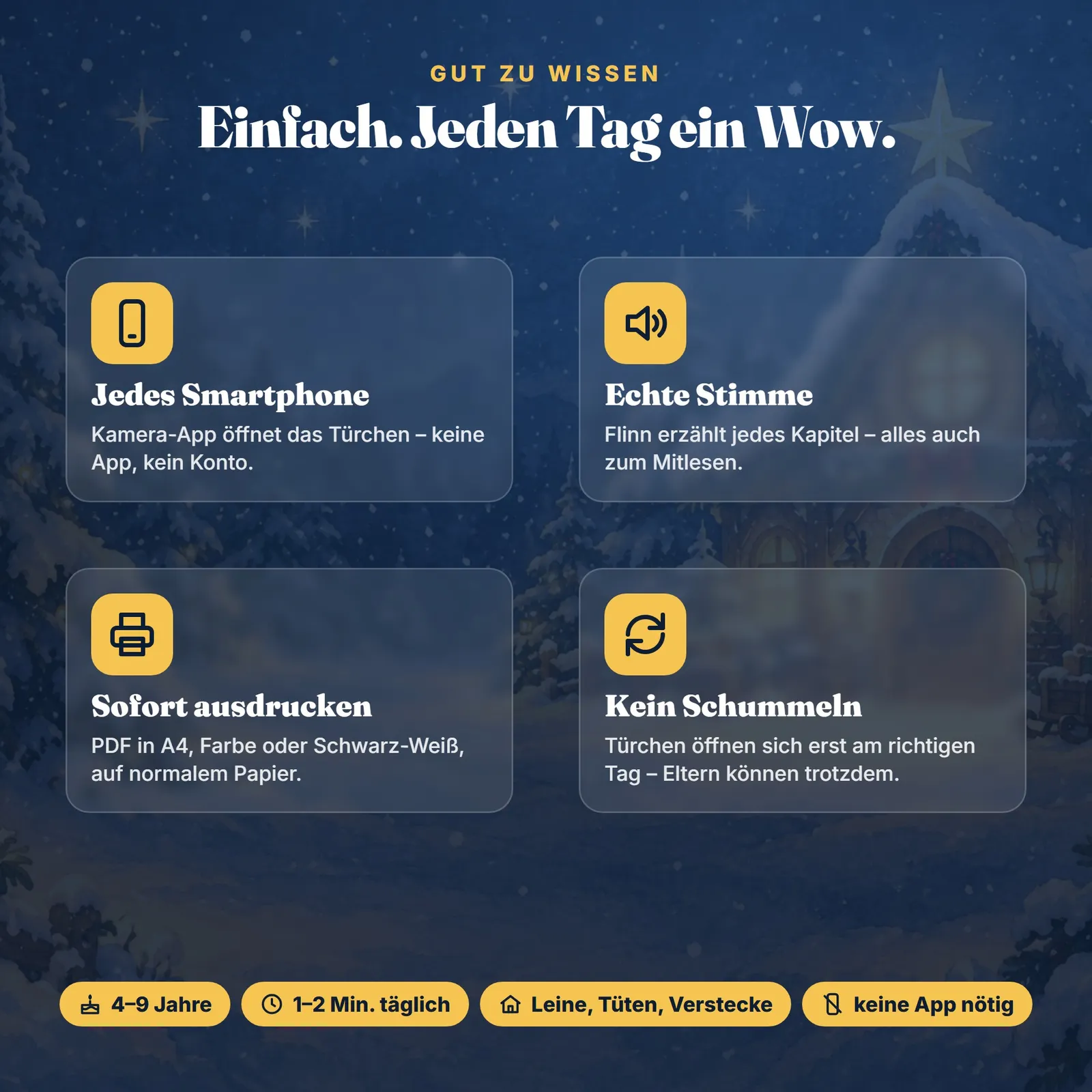 QR-Adventskalender mit Hörgeschichten – Flinns Wichtel-Advent – Einblick 5