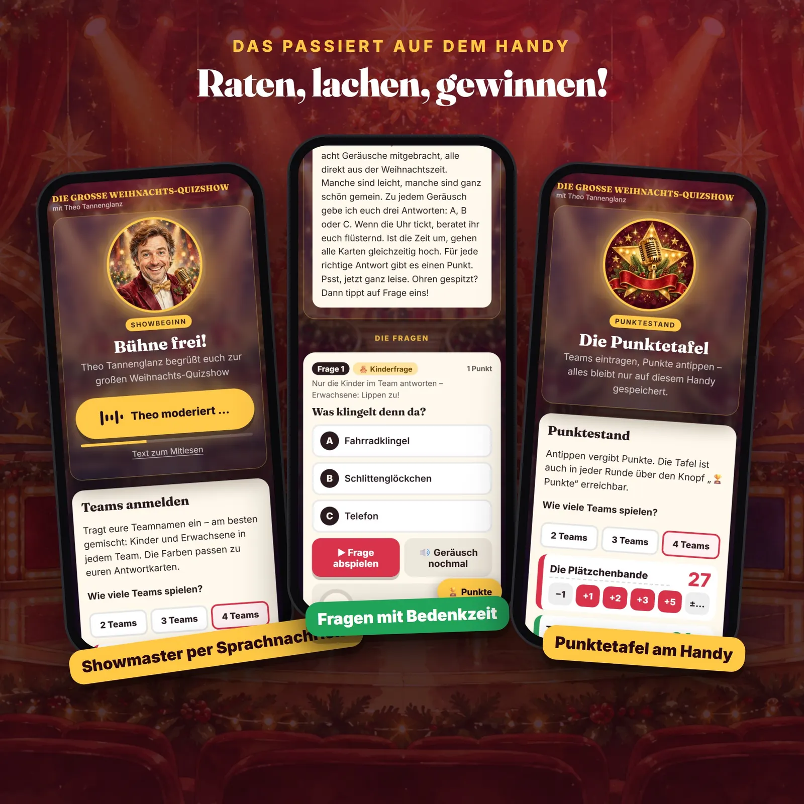 Weihnachtsquiz für die Familie – Die große Weihnachts-Quizshow Weihnachtsquiz für die Familie – Die große Weihnachts-Quizshow – Einblick 2