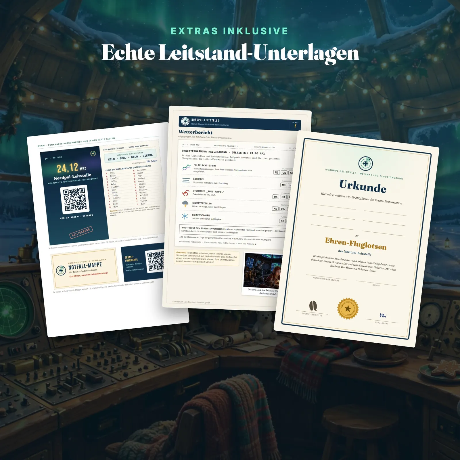 Escape-Spiel Weihnachten mit Funk-Chat – Funkspruch vom Nordpol – Einblick 6