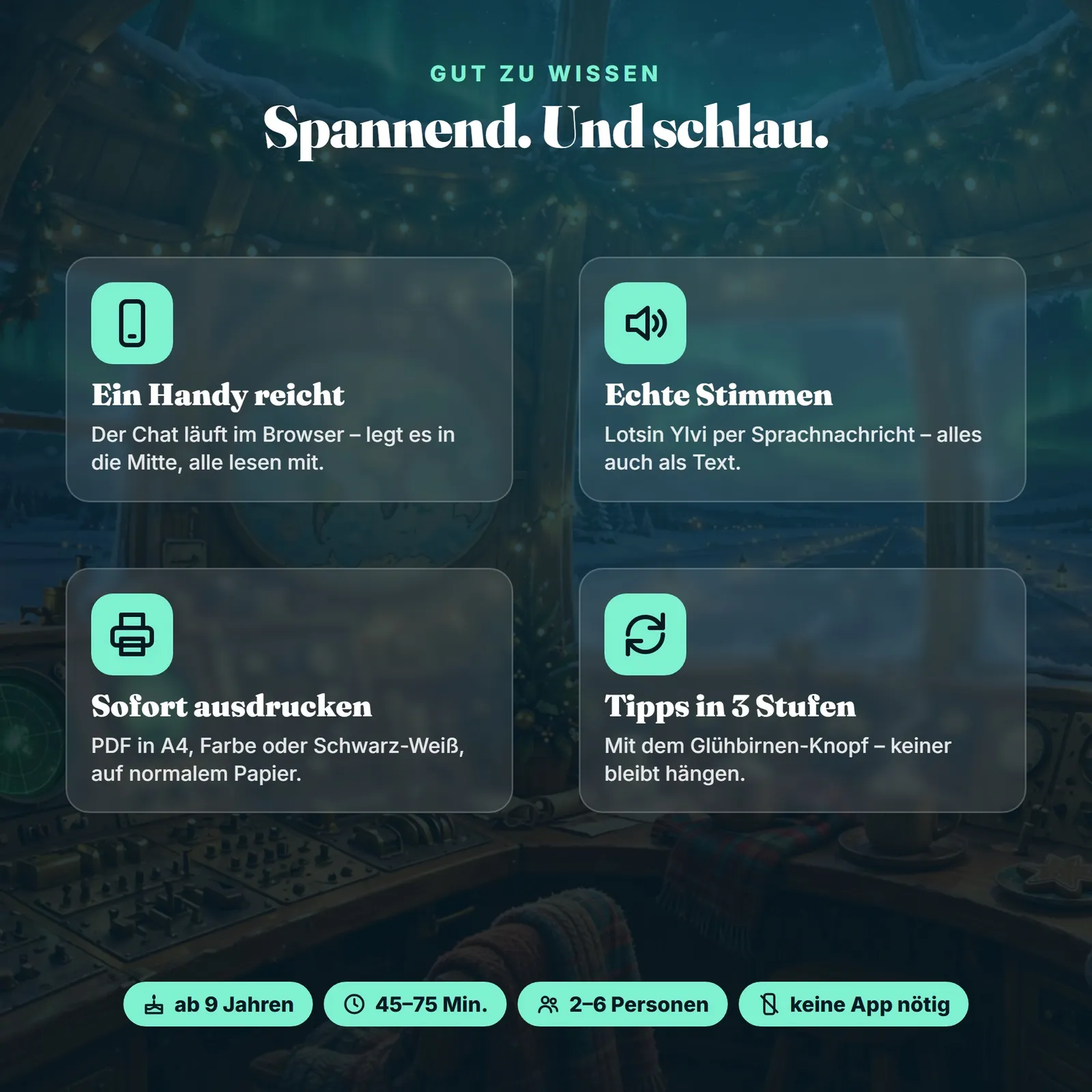 Escape-Spiel Weihnachten mit Funk-Chat – Funkspruch vom Nordpol – Einblick 5