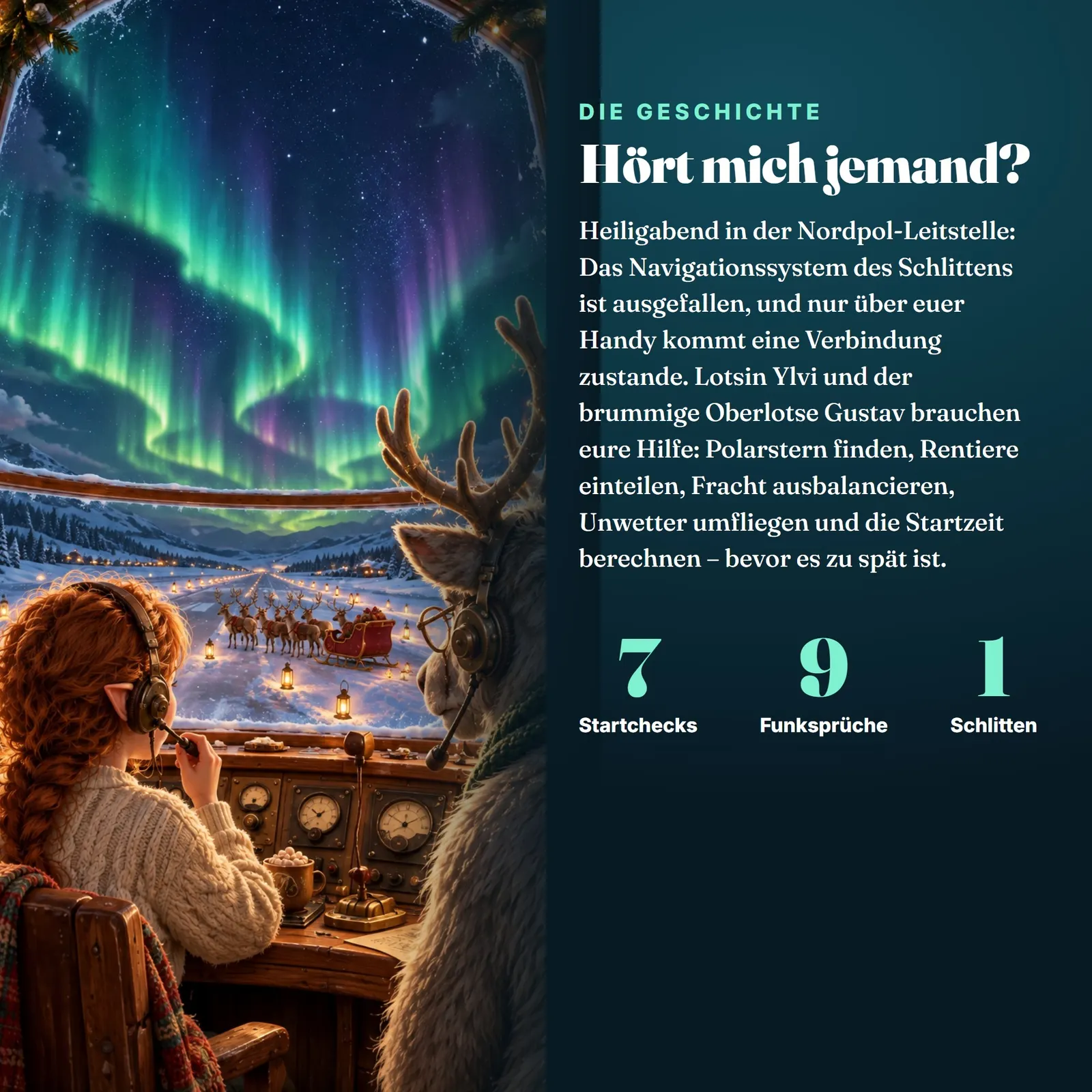 Escape-Spiel Weihnachten mit Funk-Chat – Funkspruch vom Nordpol – Einblick 4
