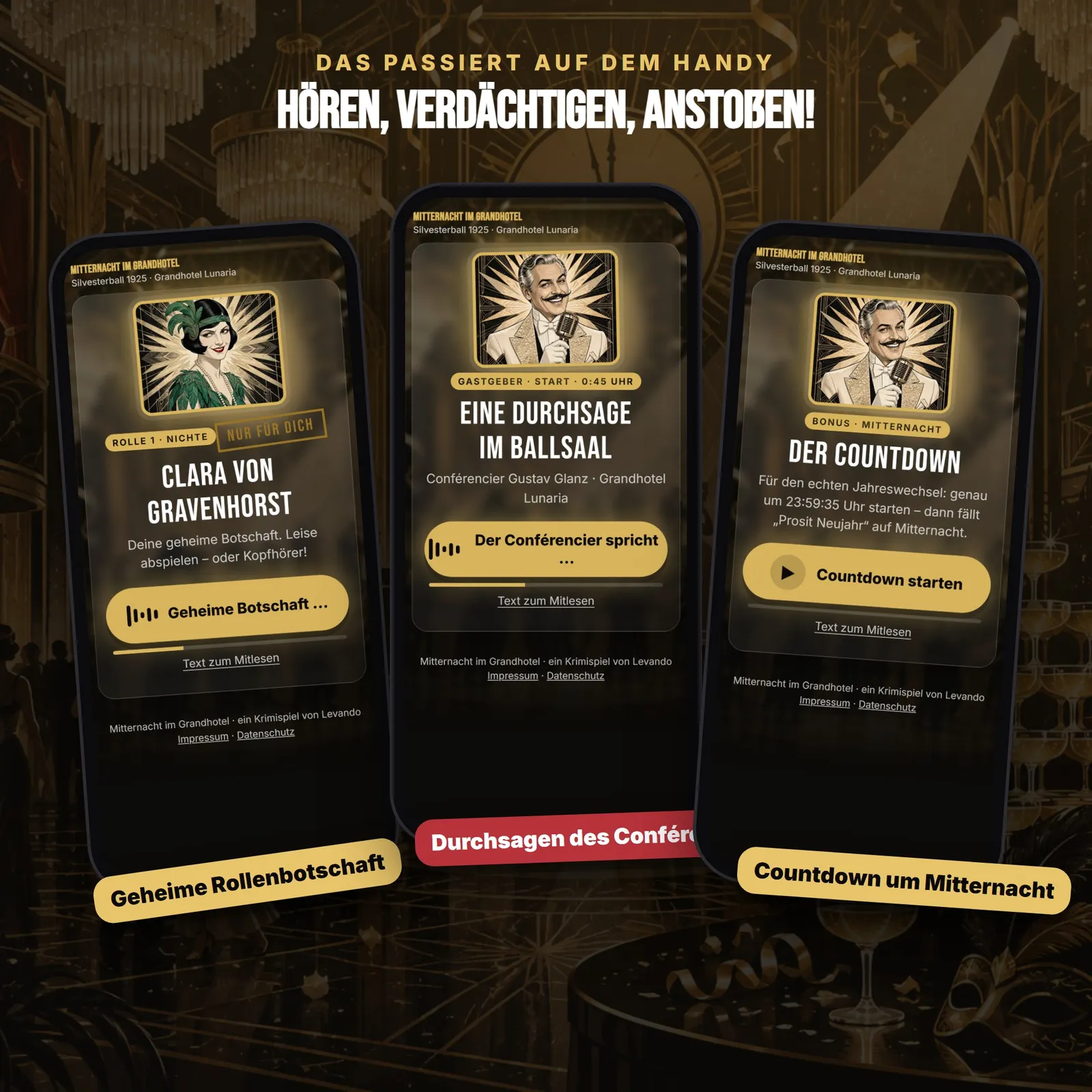 Silvester-Krimispiel mit Audio – Mitternacht im Grandhotel – Einblick 2