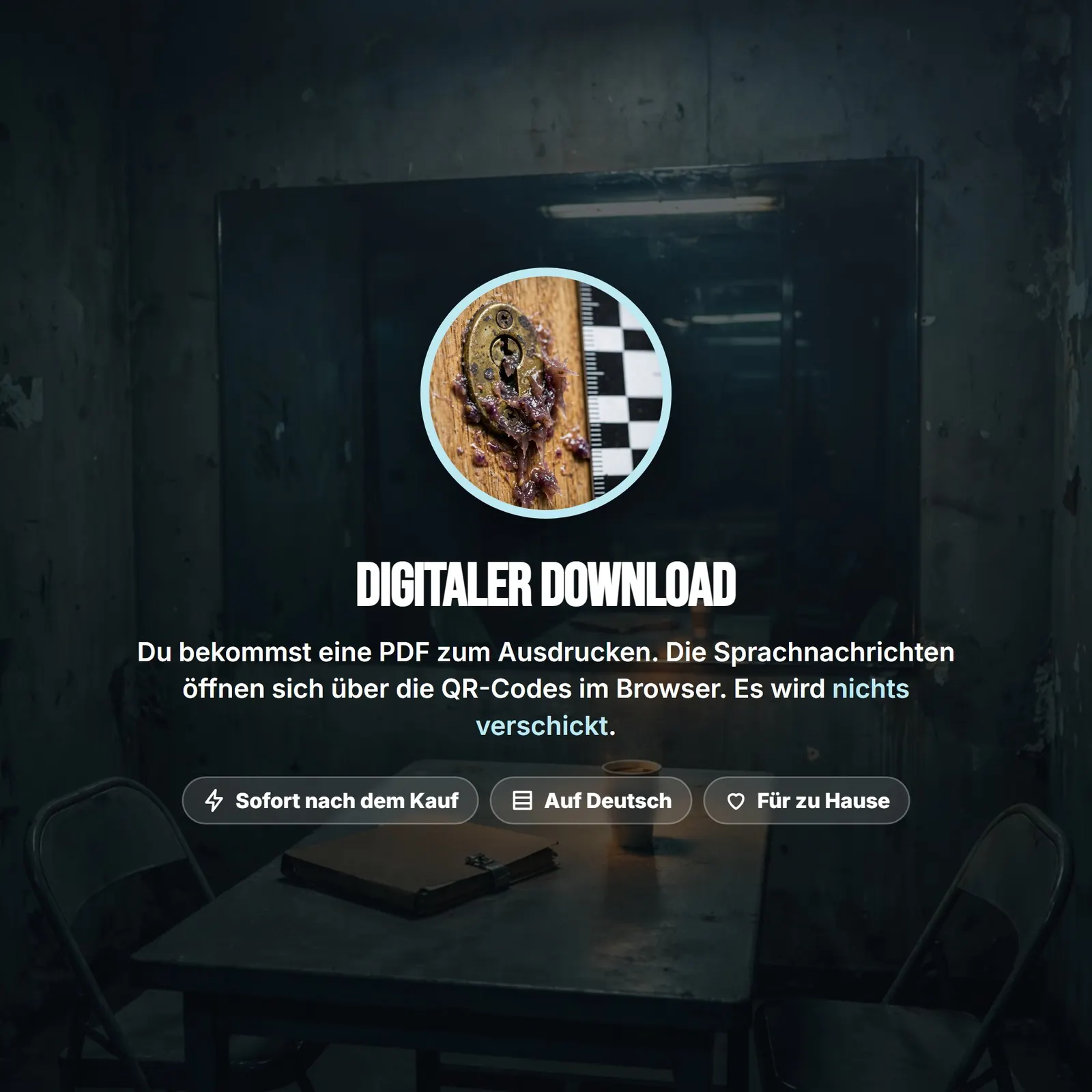 Detektivspiel mit Verhör-Simulator – VERHÖRRAUM: Der Fall Silberdistel Detektivspiel mit Verhör-Simulator – VERHÖRRAUM: Der Fall Silberdistel – Einblick 7