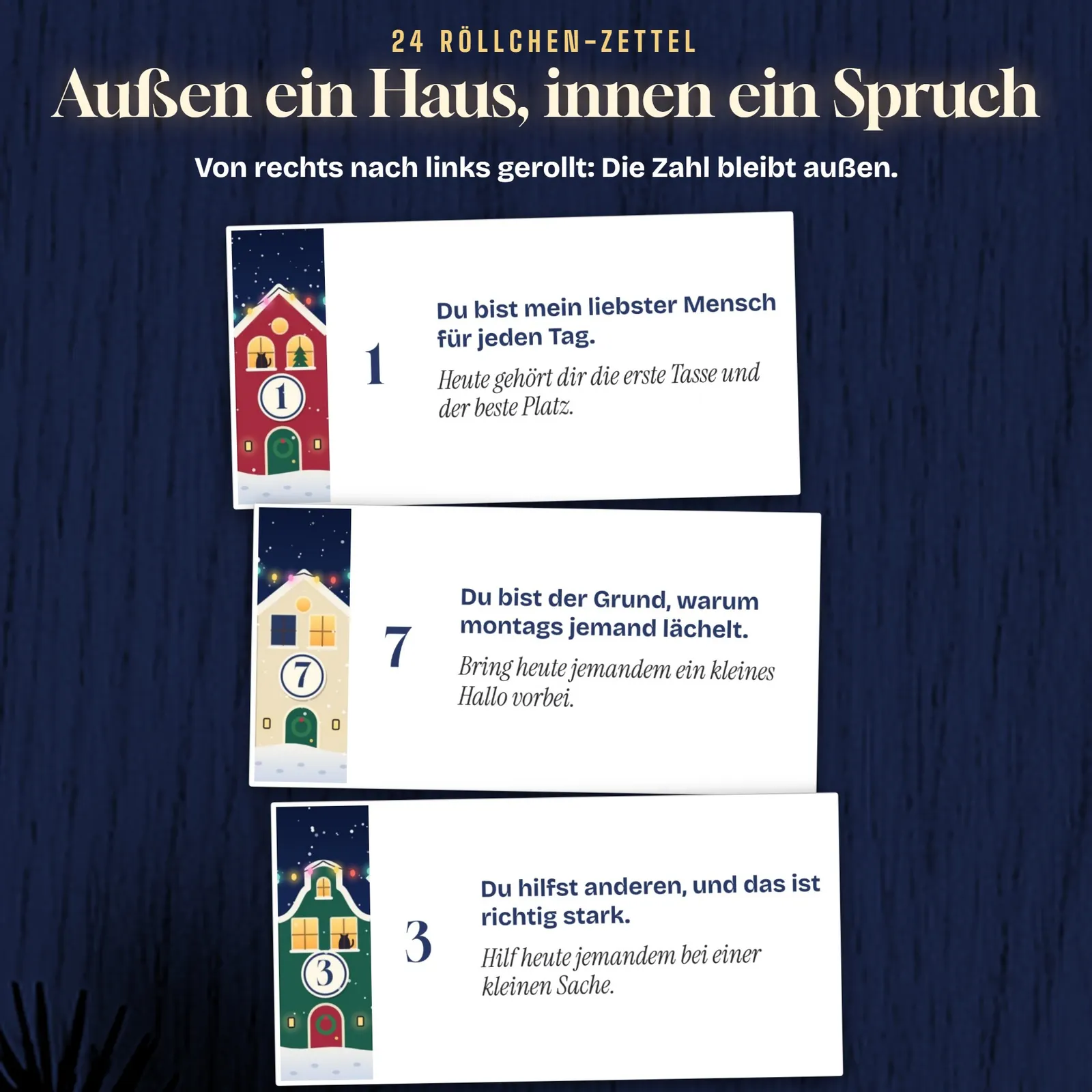 Adventskalender im Glas zum Ausdrucken – Das Lichterglas – Einblick 2
