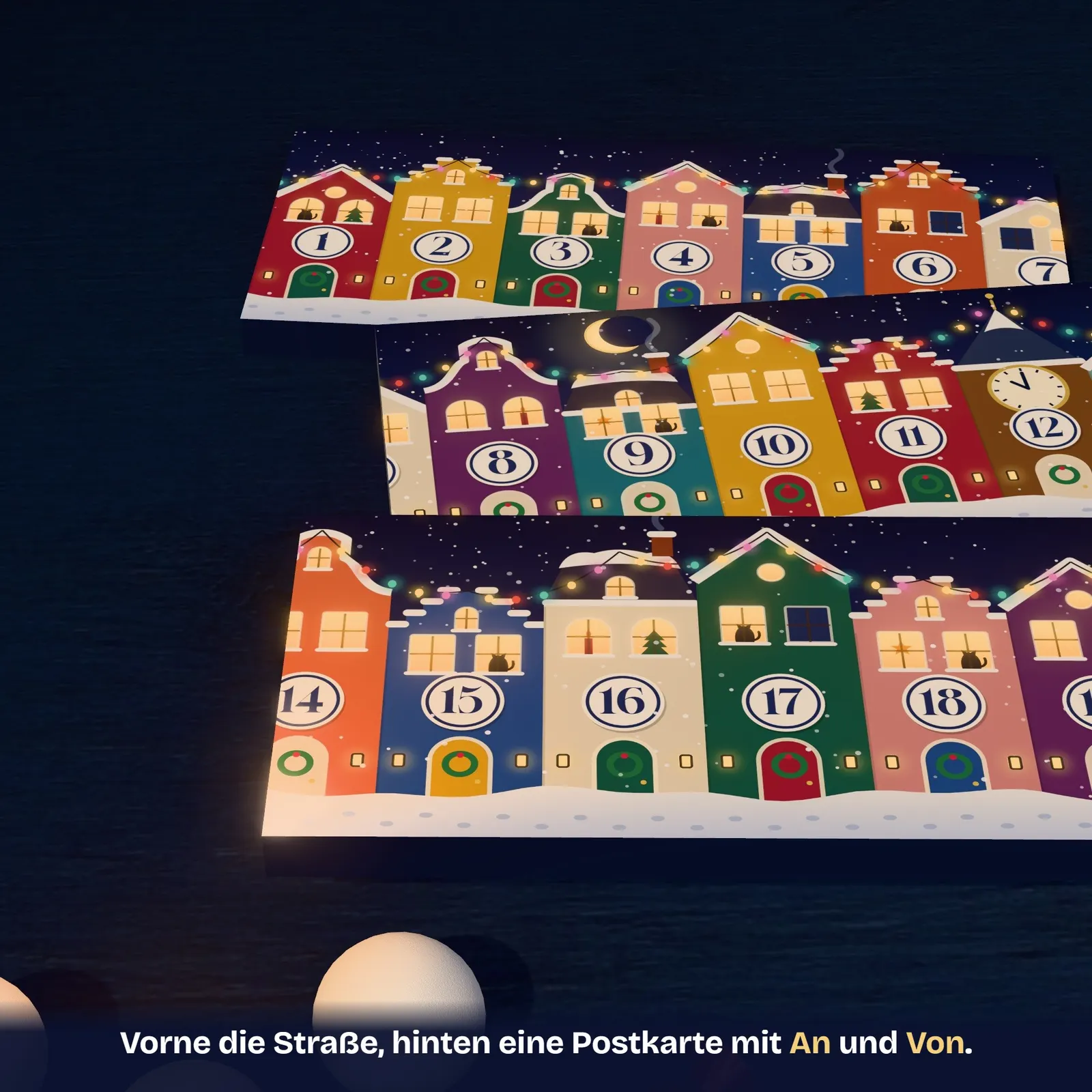 Schokolade verpacken zu Weihnachten – Die Tafelgasse zum Ausdrucken – Einblick 1