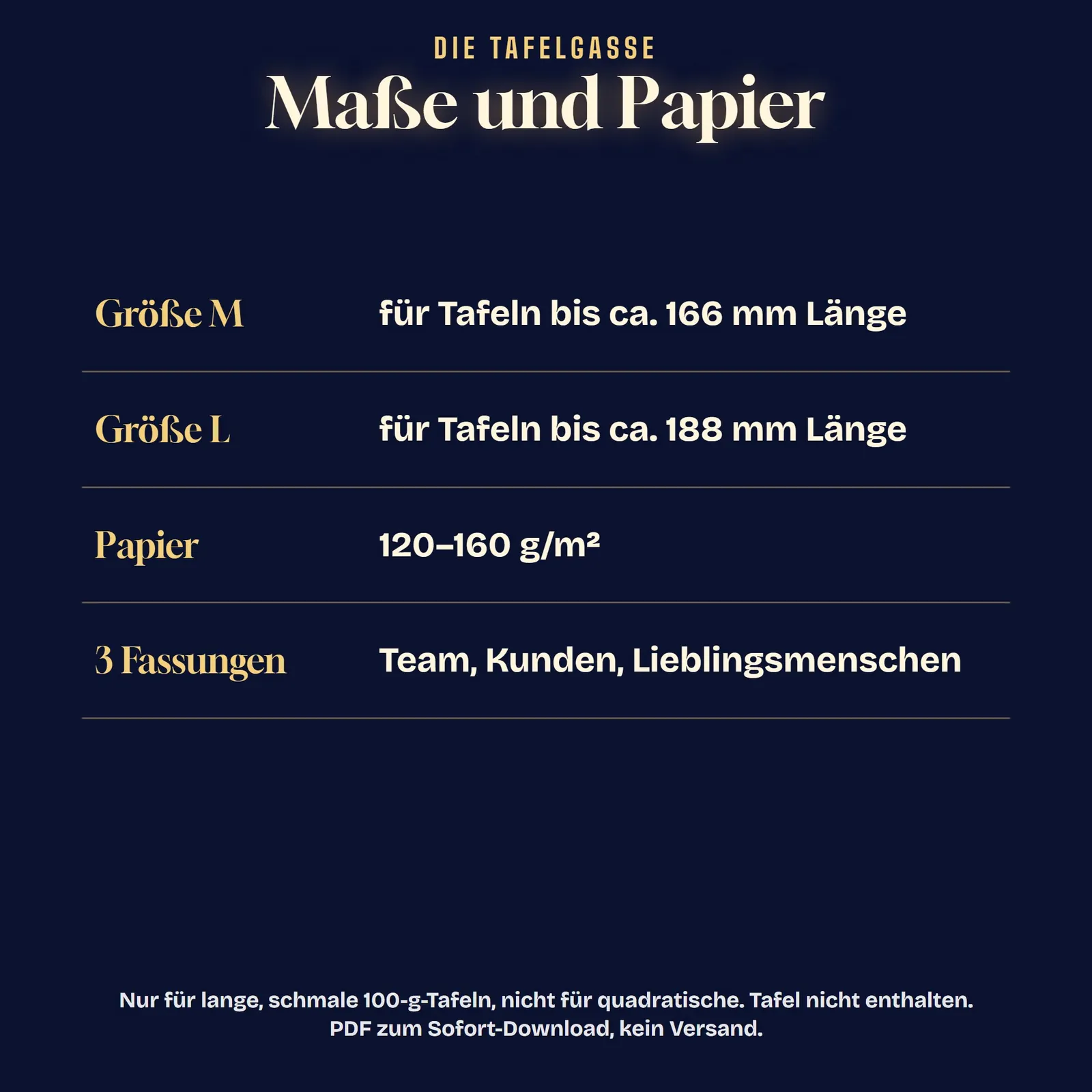 Schokolade verpacken zu Weihnachten – Die Tafelgasse zum Ausdrucken – Einblick 4