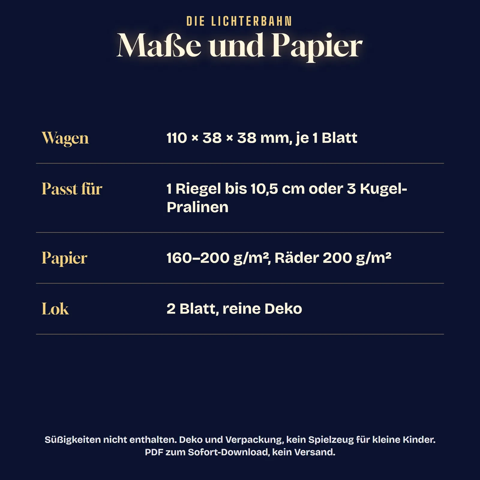 Papier-Zug-Geschenkbox zum Ausdrucken – Die Lichterbahn – Einblick 4