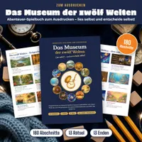 Video: Blick in Spielbuch für Kinder zum Ausdrucken – Das Museum der zwölf Welten