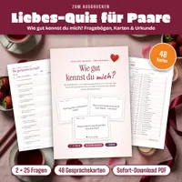 Video: Blick in Liebesquiz für Paare zum Ausdrucken – Wie gut kennst du mich?