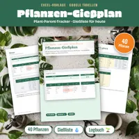 Video: Blick in Gießplan für Zimmerpflanzen als Excel-Vorlage mit Düngeplan
