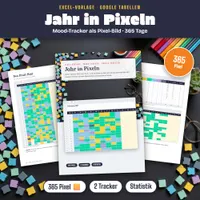 Video: Blick in Year in Pixels als Excel-Vorlage – dein Jahr in Pixeln