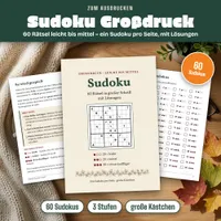 Video: Blick in Sudoku für Senioren in Großdruck – 60 Rätsel leicht bis mittel