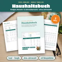 Video: Blick in Haushaltsbuch Excel-Vorlage mit Monatsbudget und Sparzielen