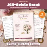 Video: Blick in Junggesellinnenabschied-Spiele zum Ausdrucken – JGA-Set für die Braut