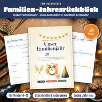 Video: Blick in Familien-Jahresrückblick zum Ausfüllen – Unser Familienjahr