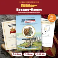Video: Blick in Ritter-Escape-Room zum Ausdrucken – Das Geheimnis der Ritterburg