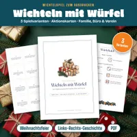 Video: Blick in Wichteln mit Würfel – Wichtelspiel zum Ausdrucken in 3 Varianten