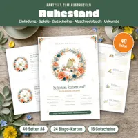 Video: Blick in Abschied in den Ruhestand – Partyset zum Ausdrucken