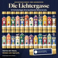Video: Blick in Schokoriegel-Adventskalender zum Ausdrucken – Die Lichtergasse