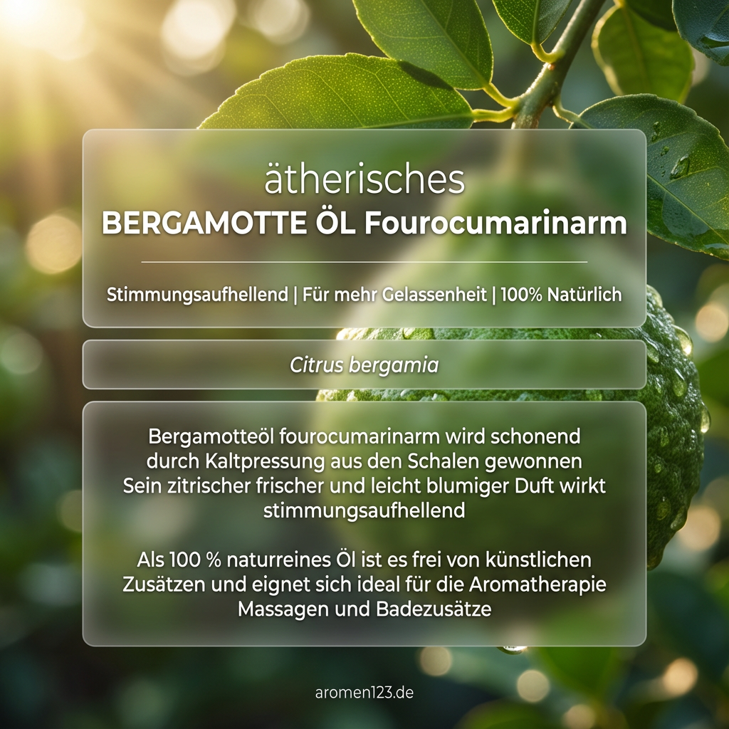 Ätherisches Bergamotteöl fourocumarinarm - Citrus bergamia